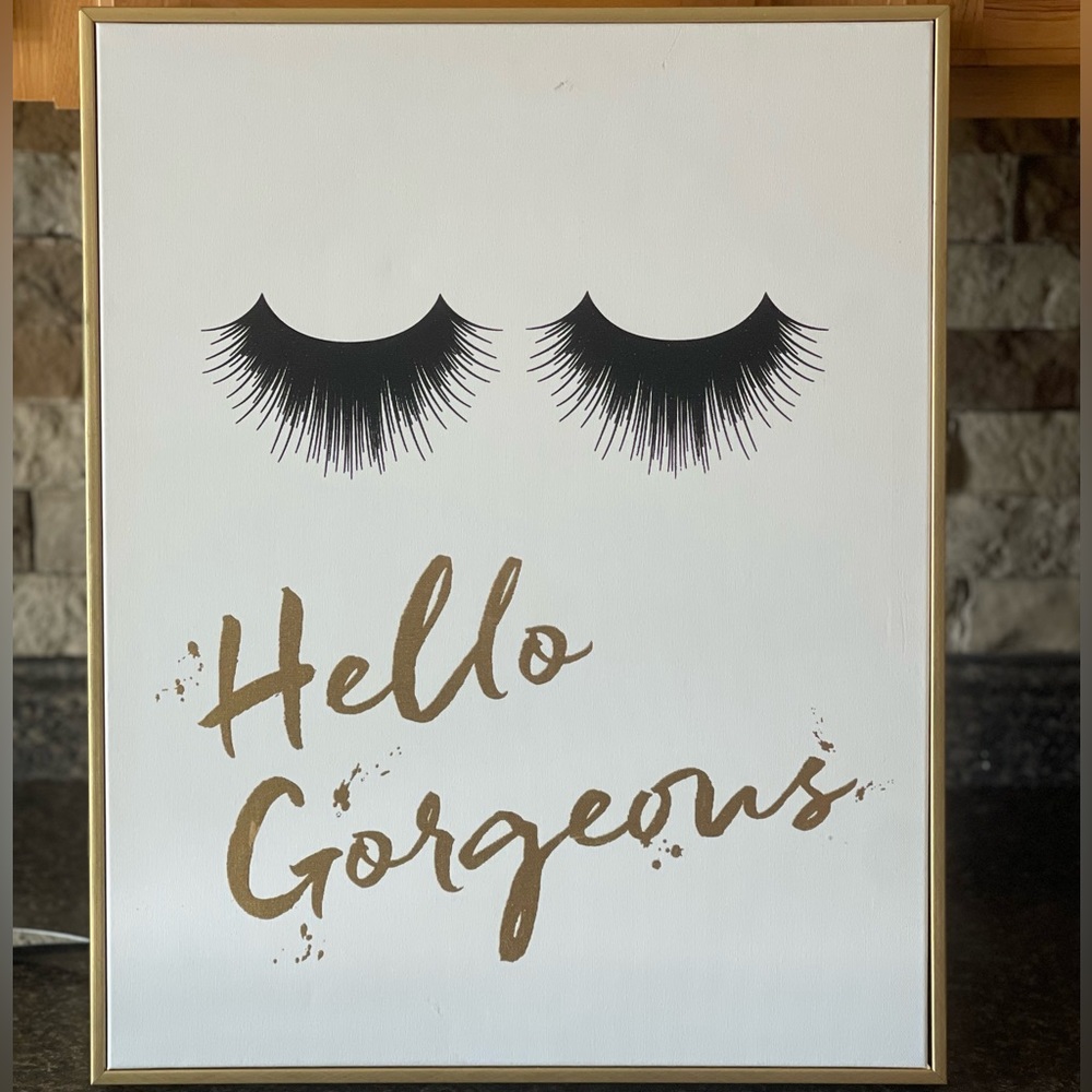 Hello gorgeous canvas